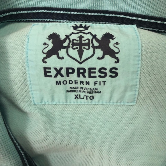Express men’s polo shirt blue XL - Picture 4 of 5